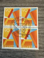 Schweiz Briefmarke Helvetia 90 Rappen, Bern 1995, Viererbloc