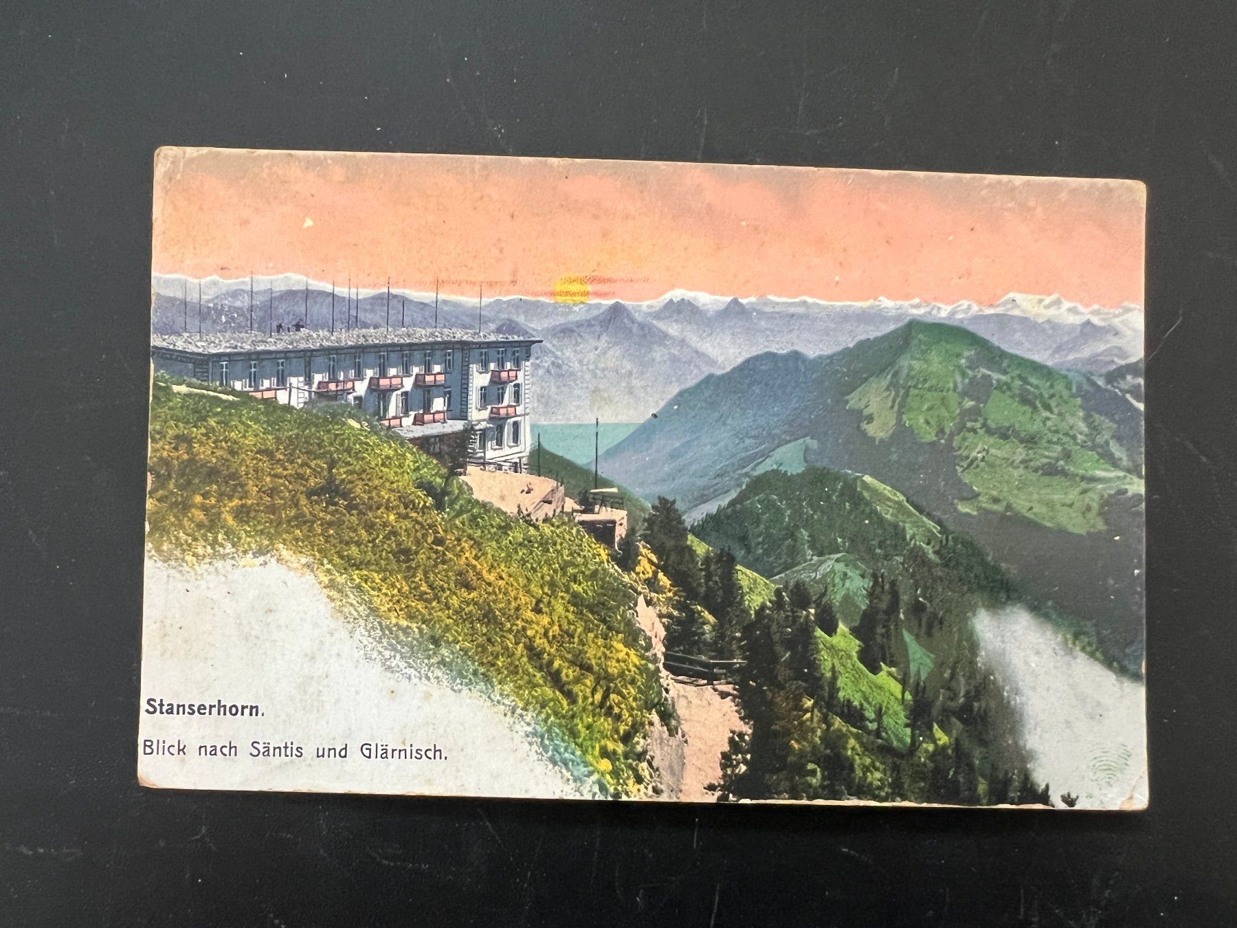 Ansichtskarten: AK   1908 Hotel Stanserhorn Stempel    (G804) – Gebraucht aus Hinwil von Sidi4