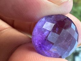 1x Amethyst facettiert Oval 15 x 17 mm 16ct.