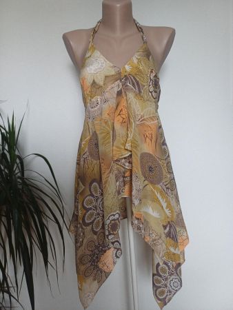 Robe d'été GLOBUS 100% Soie – Dos Nu– Taille S