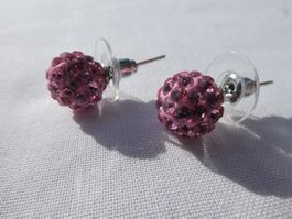 Ohrstecker Strasskugel, Modeschmuck / NEU