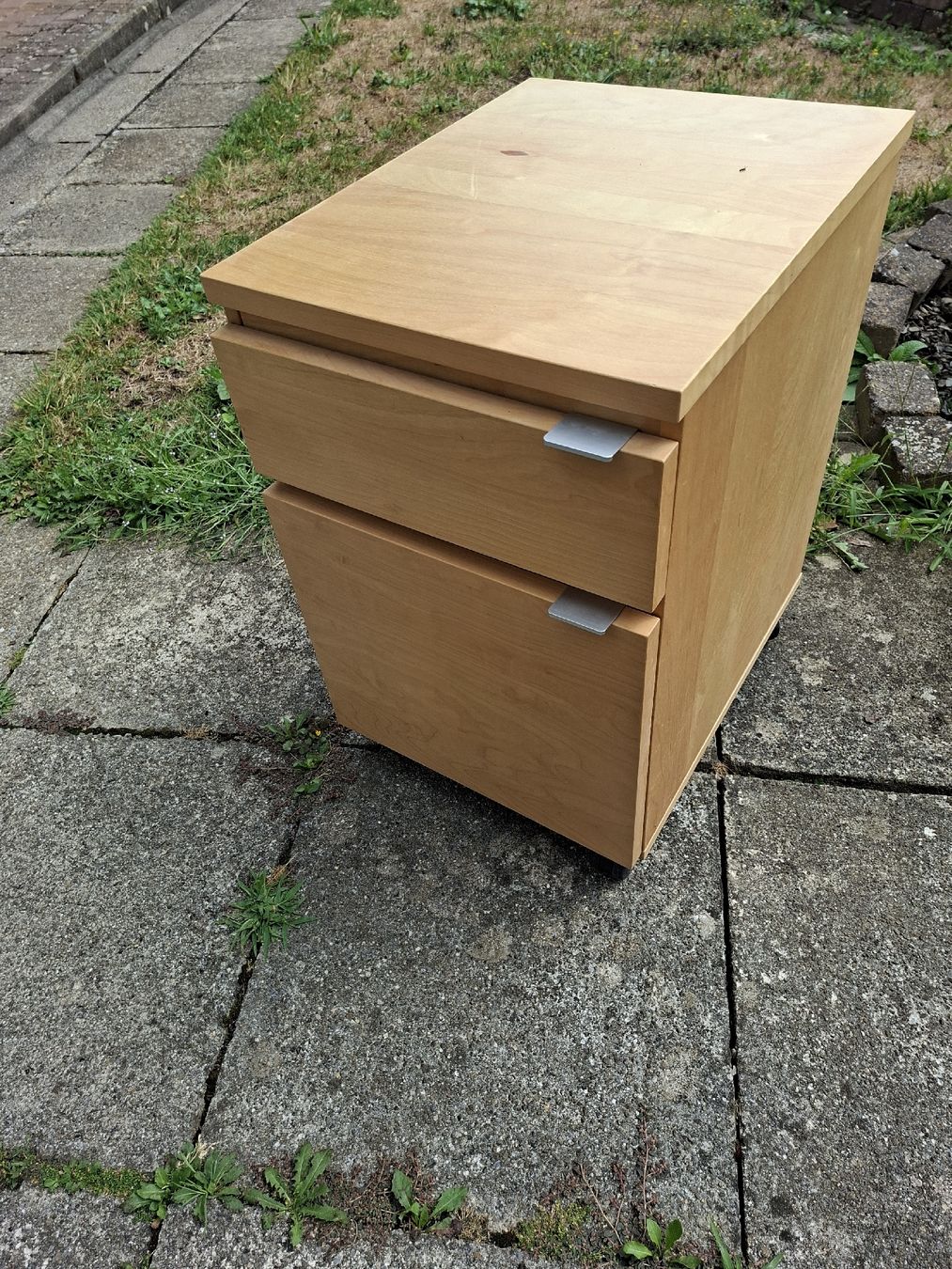 Cassettiere: Rollcontainer IKEA furniert, 2 Schubladen, gebraucht – Usato da Hermetschwil- Staffeln venduto da Milou07