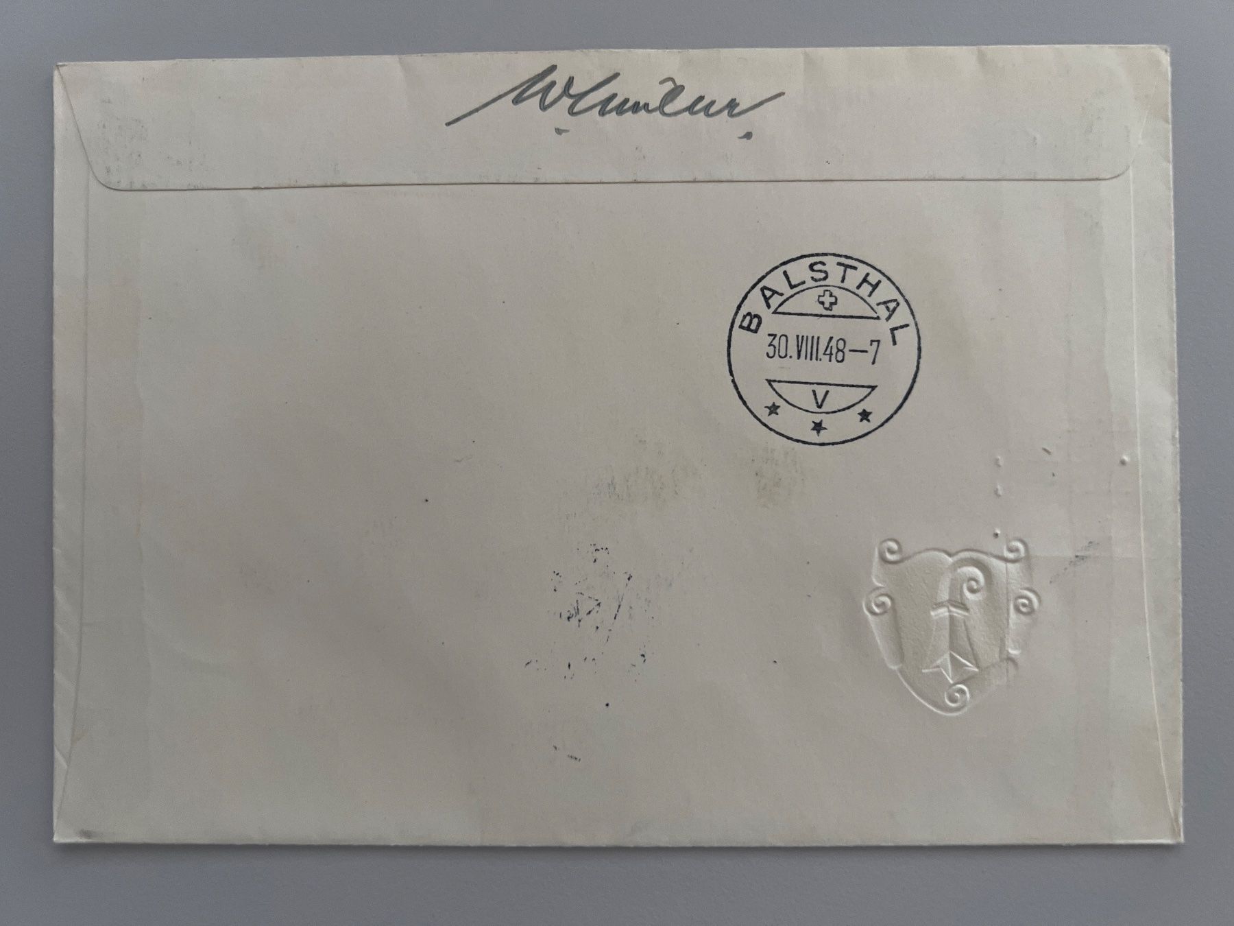 Tutti i francobolli: 1948 IMABA Basel Nr. 206+207 Einge. Brief – Usato da Buchrain venduto da Bonoli 1