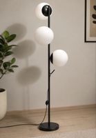Stehlampe 3 Kugeln Schwarz neuwertig