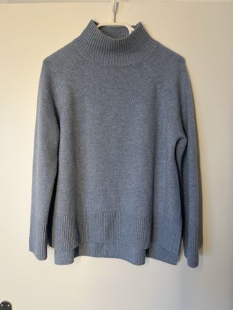 Cashmere Merino Pullover, hellblau, Gr. S / M 36 38