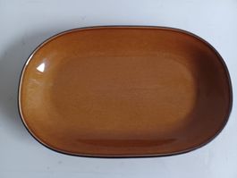 RÖSSLER Große Platte karamellfarbene 32x20 cm -C46