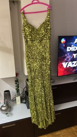 Pailletten-Abendkleid, Grösse XL!