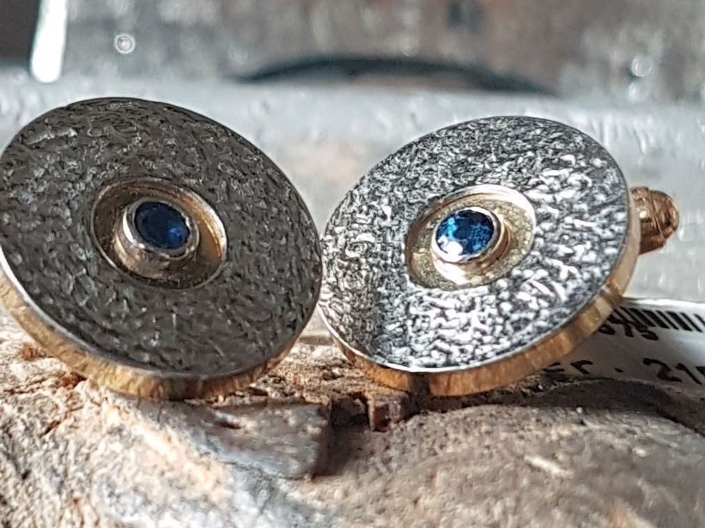 Boutons de manchette: Handgefertigte Manschettenknöpfe – Neuf (Voir description) à Unterägeri par Altgoldschmuck 2