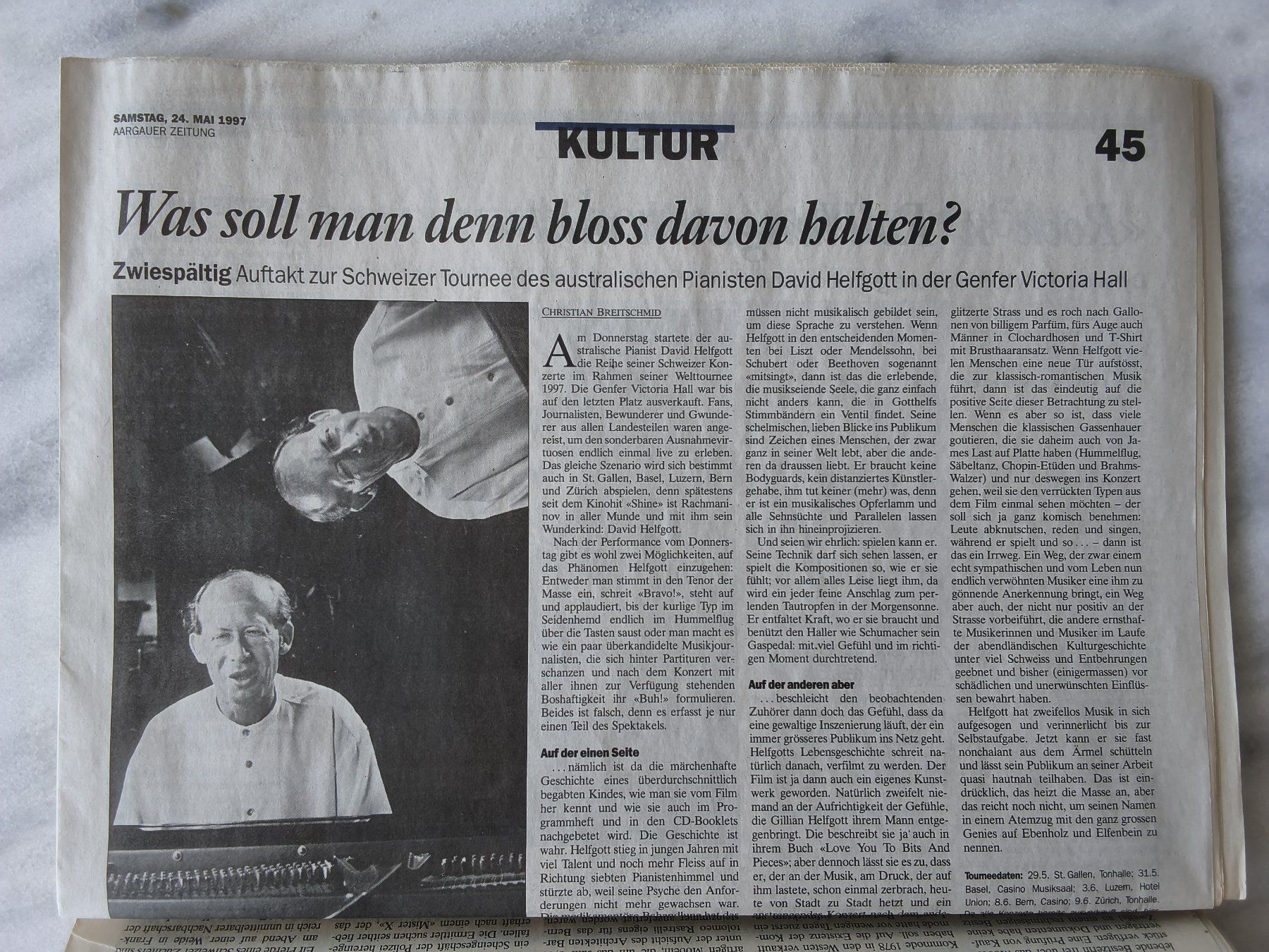 Revues & Magazines: Aargauer Tagblatt Samstag 24. Mai 1997 – D'occasion à Hallau par histoiremerveilleuse 4