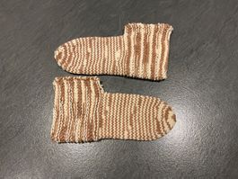 Handgestrickte Bettsocken Gr. 38/39 Fusslänge 24,5 cm
