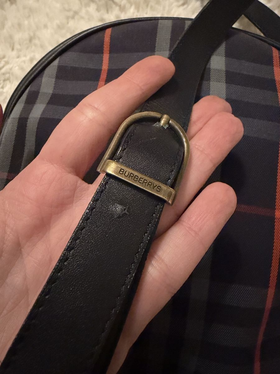 Burberry Borse: Burberry Round Bag Nova Check Leather Crossbody Used – Usato da Schaffhausen venduto da Nadiuna 6