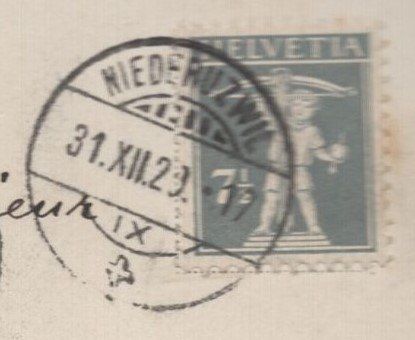 Ansichtskarten: Uzwil  Hotel Uzwil belebt  1920 – Gebraucht aus Aarau von kufi44 2