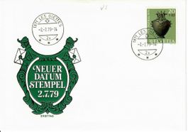 Les Giettes, neuer Datumstempel 1979