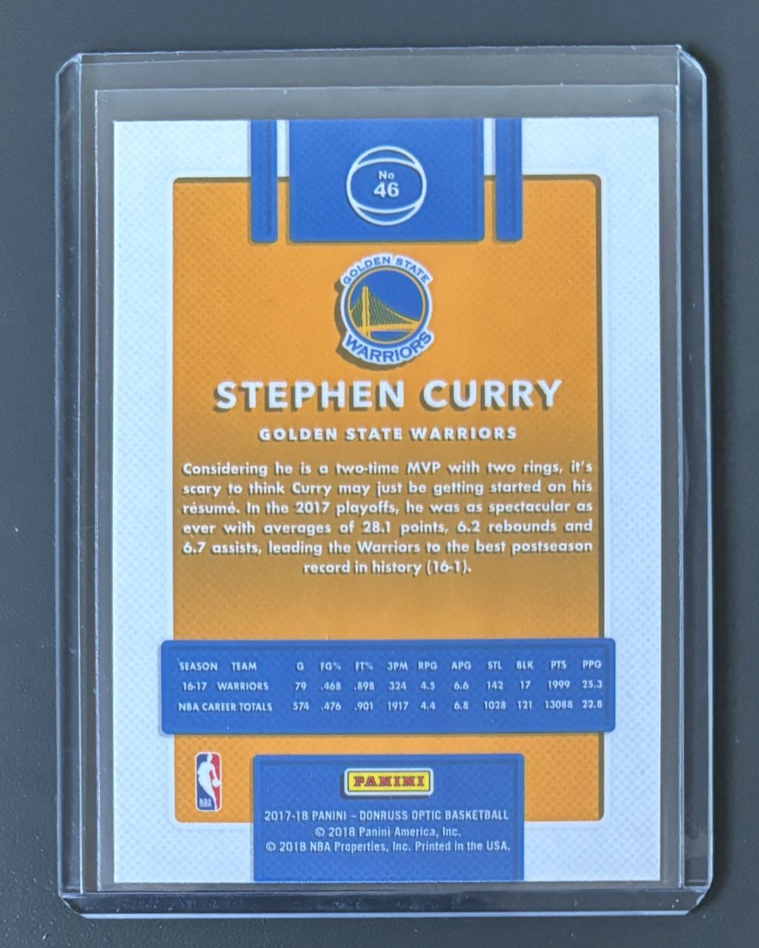 Nba Carte collezionabili: NBA Stephen Curry 2017-18 Donruss Optic Card – Nuovo (secondo la descrizione) da Muri b. Bern venduto da winningloser 1