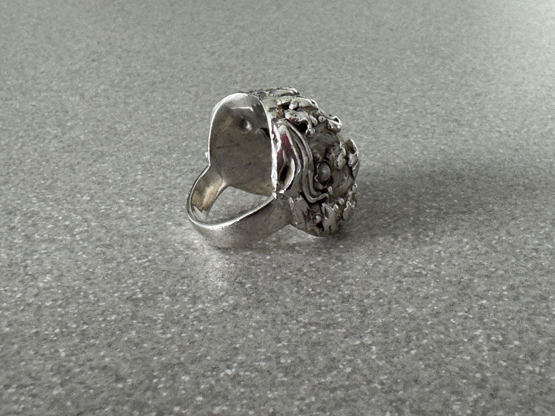 Anelli: Silber Ring mit Regenbogen Mondstein – Usato da Illnau venduto da PS62 3
