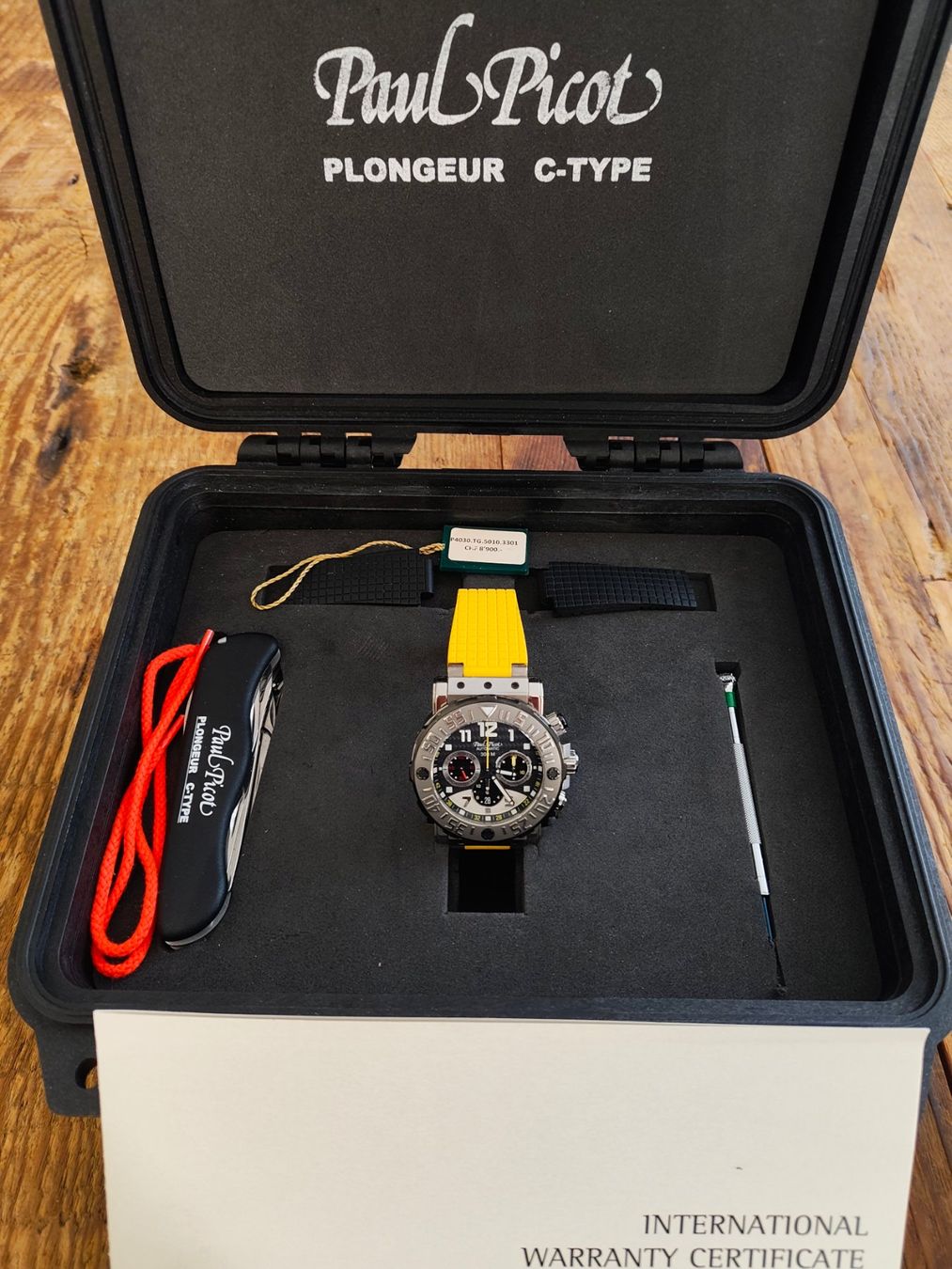 Paul Picot Uhren: Paul Picot C-Type / Le Plongeur Chronograph – Gebraucht aus Hüttikon von golfstar01
