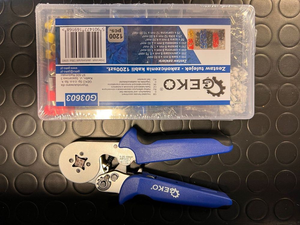 KF CPTEC 5-teiliges Crimpzange Set mit Wechselbacken für isolierte