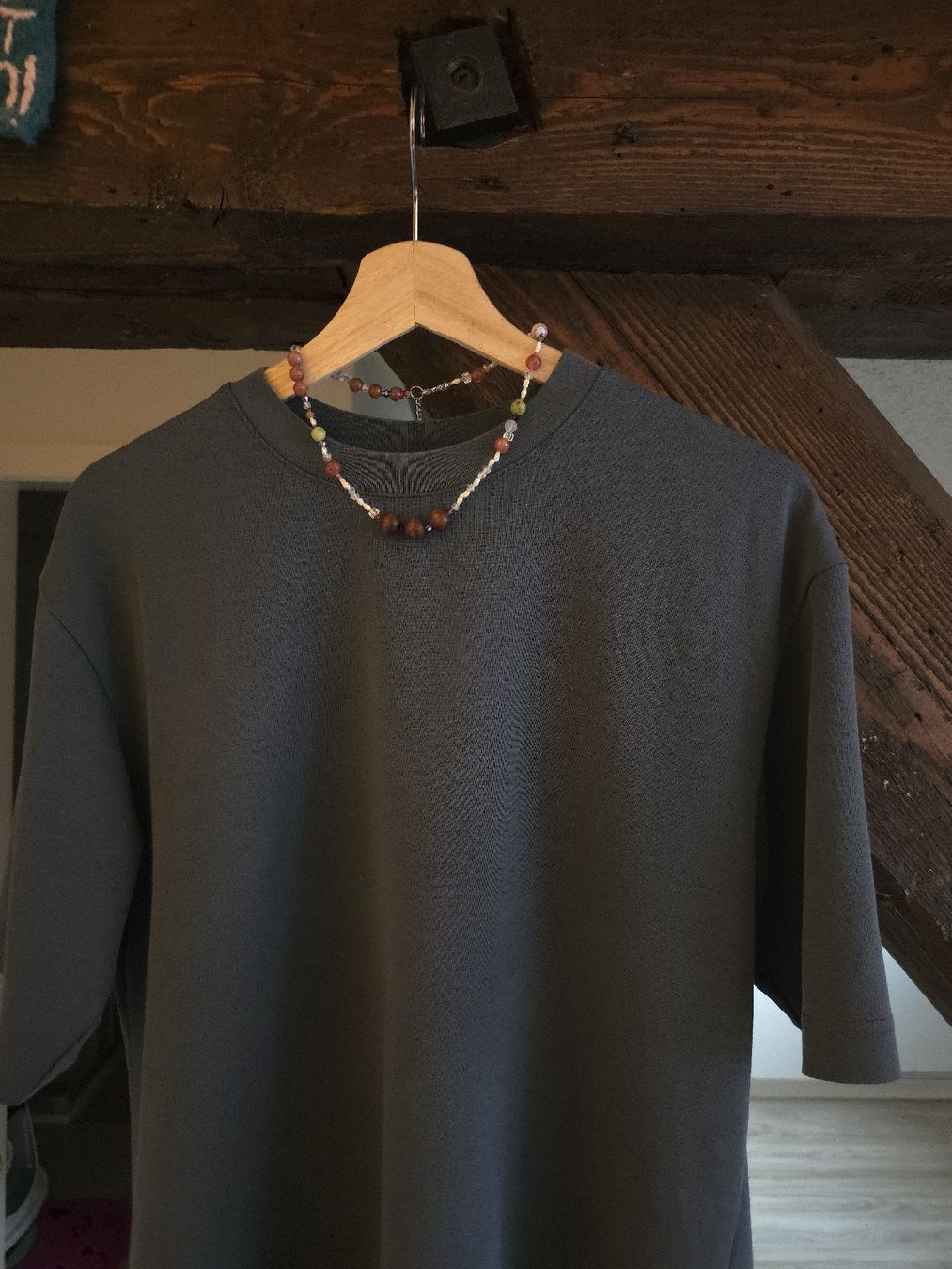 Catenine: Handmade Statement Kette mit Süsswasserperlen & Natursteinen – Nuovo e nell'imballaggio originale da Interlaken venduto da NataliiaS 5