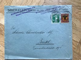 1918 Pro Juventute.Couvert mit J10 + 125