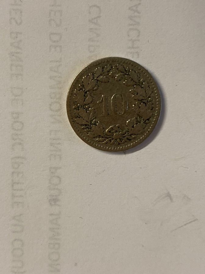 Tutti le monete: Pièce suisse ancienne 10 centimes 1901 – Usato da Le Brassus venduto da cinema13 1