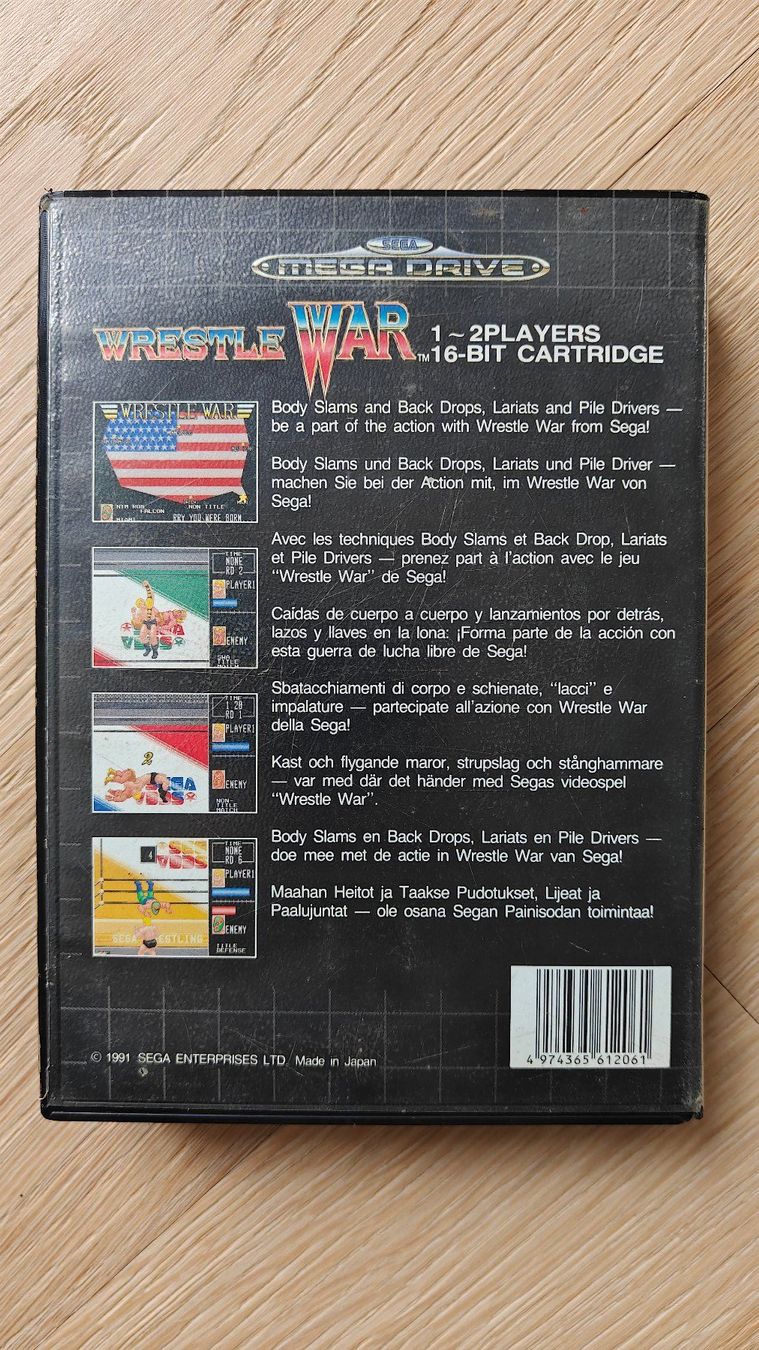 Sega Giochi: Wrestle War Sega Mega Drive – Usato da Granges-Marnand venduto da Widget 1