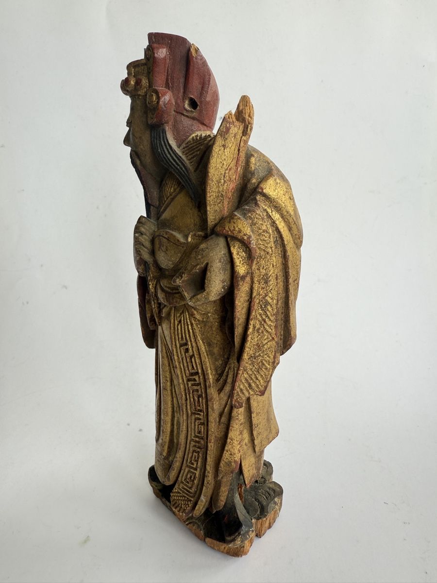 Figuren: Antike chinesische Holzfigur Qing-Dynastie 19.Jh – Gebraucht aus Zürich von Geniuss 2