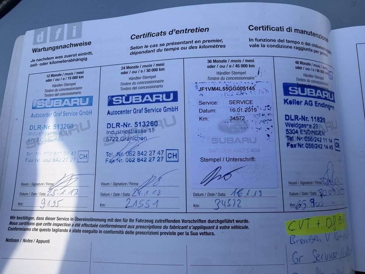 Subaru Autos: Subaru Levorg – D'occasion à St. Margrethen SG par Tilumilu777 7