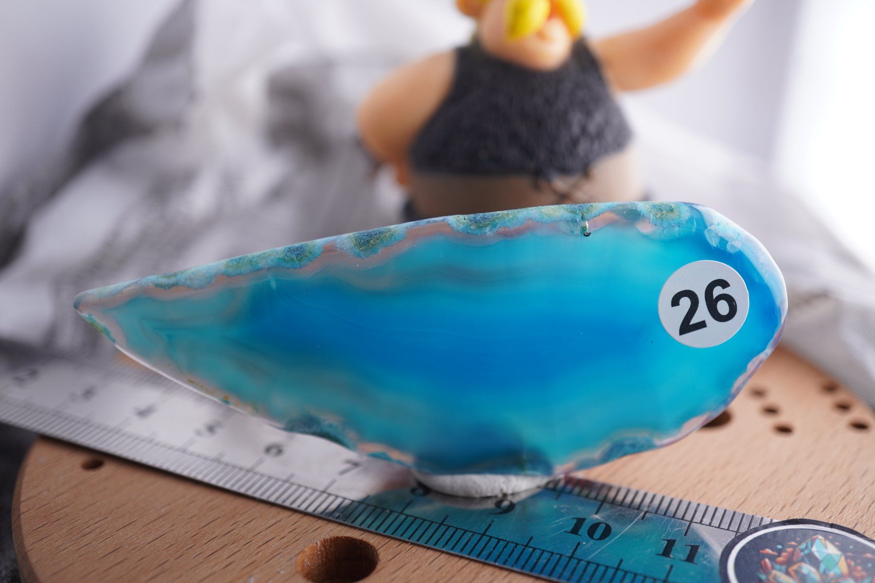 Minerali & Pietre curative: Achat Blau   Scheibe    Blue   Ab 1.-(1) – Nuovo e nell'imballaggio originale da Eschenbach SG venduto da topstone 6