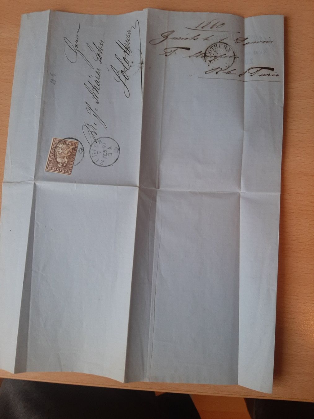 Alle Briefmarken: Alte Briefe: Schweizer Briefmarke 5 Centimes, 1880! – Gebraucht aus Sonnental von maec69 1