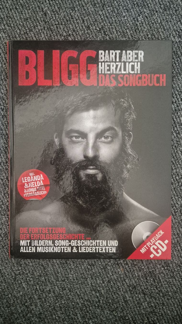 Bücher: Bligg - Bart aber herzlich: Das Songbuch – Gebraucht aus Luzern von manuel_hofer