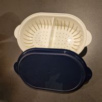 Tupperware Super Servierstar mit Siebeinsatz und Deckel