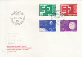 1964 402-405 Expo Lausanne Exposition Nationale