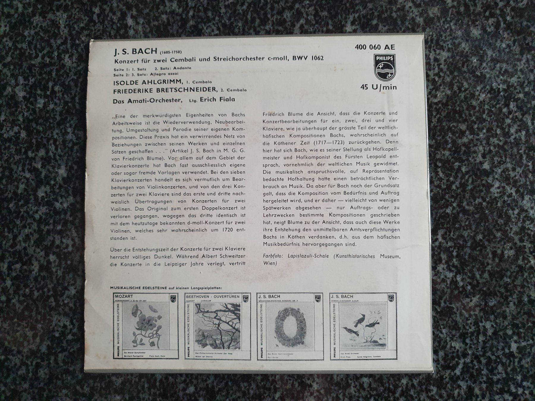 Schallplatten: J.S. Bach-Single – Gebraucht aus Grandval von JeroenK 1