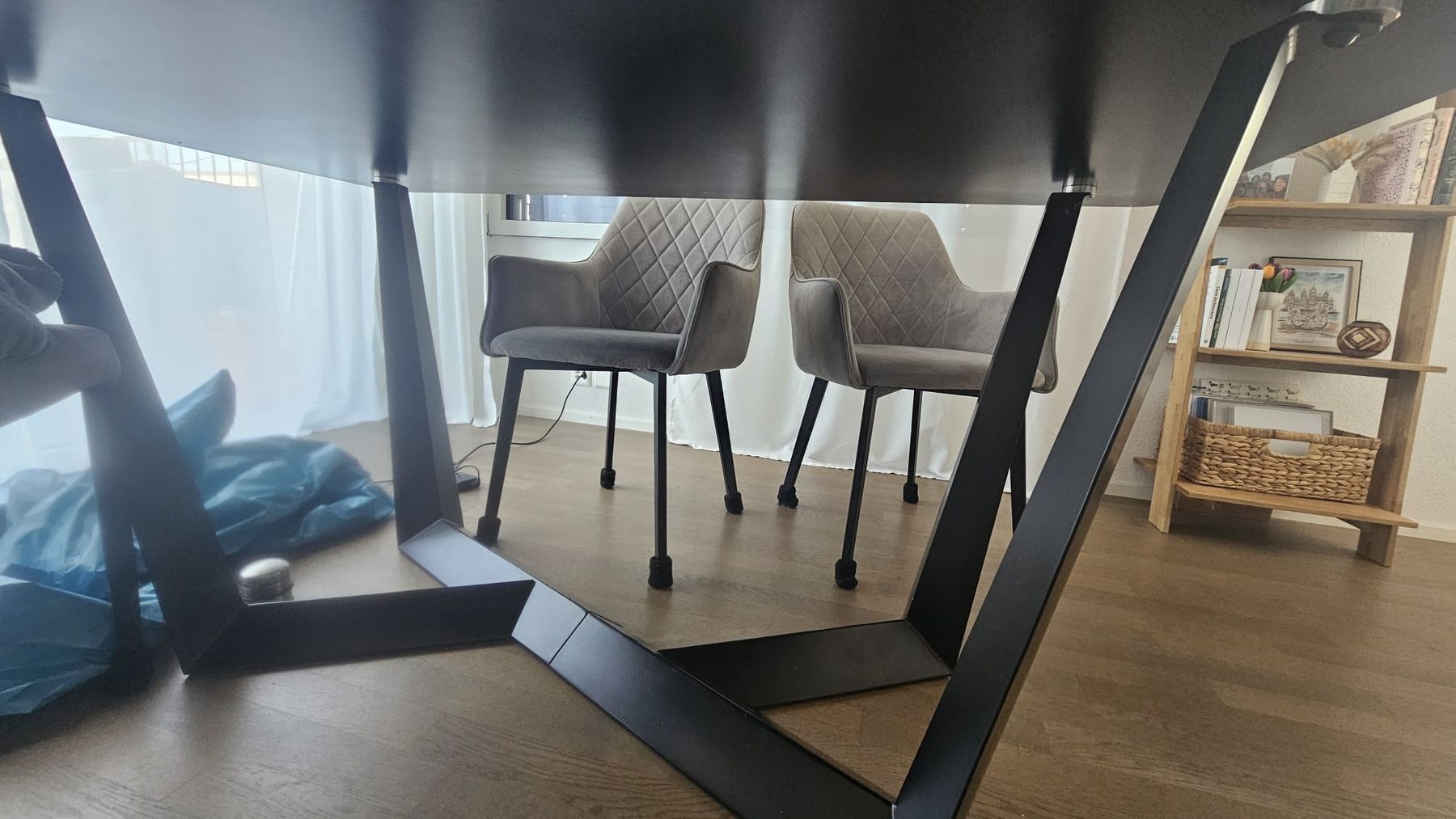 Set di tavolo e panche: Esstischgrau Rechteckig mit 6 Stühlen gebraucht – Usato da Kriens venduto da oli_756x 4