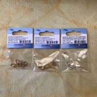LOT KARABINER GOLDFARBEN & SILBER