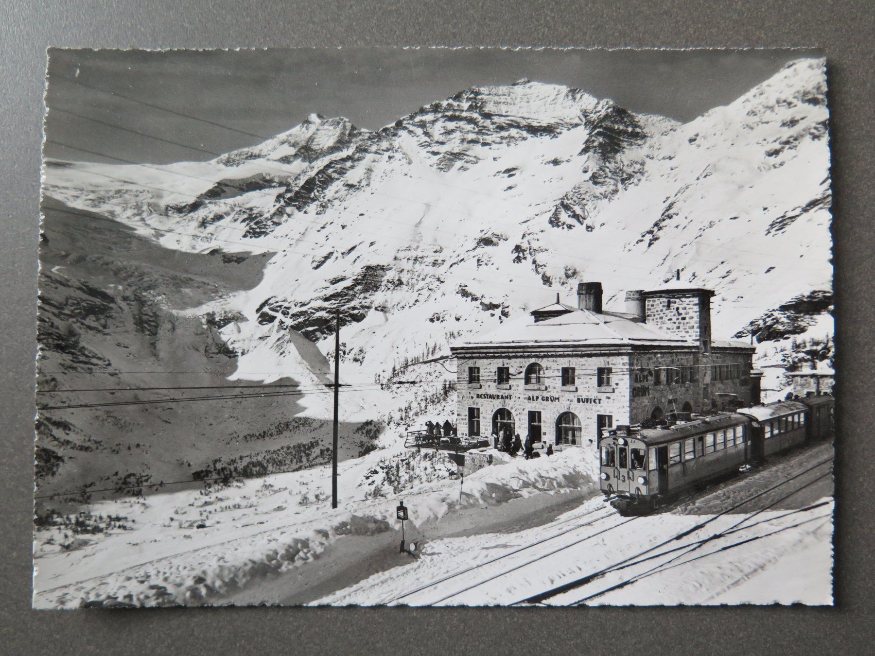 Cartoline postali: ALP GRÜM - BERNINABAHN – Usato da Wittenbach venduto da lipasal