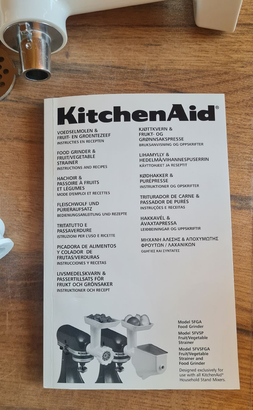 Kitchenaid Elettrodomestici da cucina: Kitchenaid Zubehör: Pürieraufsatz & Fleischwolf – Usato da Bowil venduto da Sabinep 3