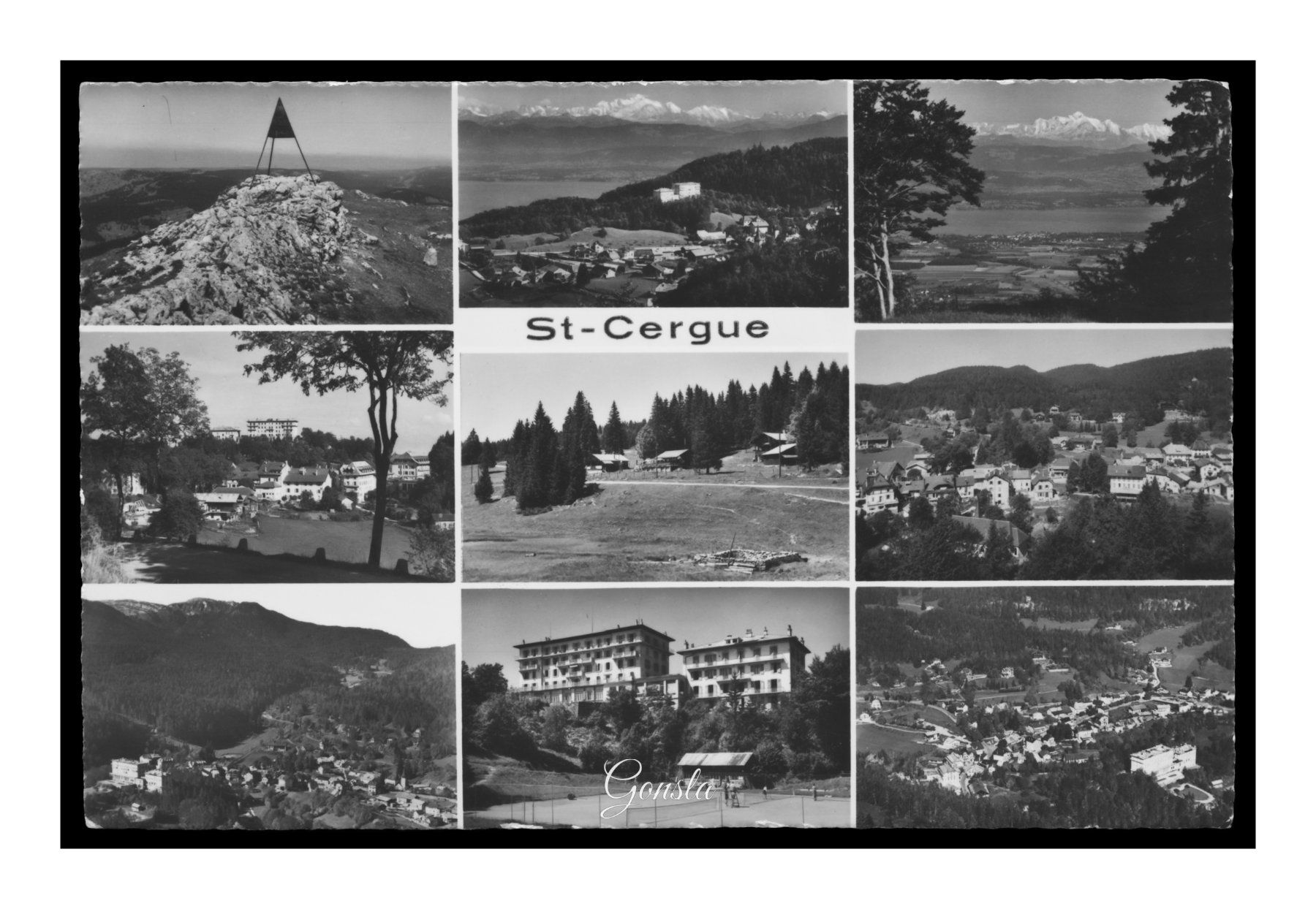 Ansichtskarten: SAINT-CERGUE - Fin 1950 "Multi-Vues" – Gebraucht aus Onex von Lagorel01