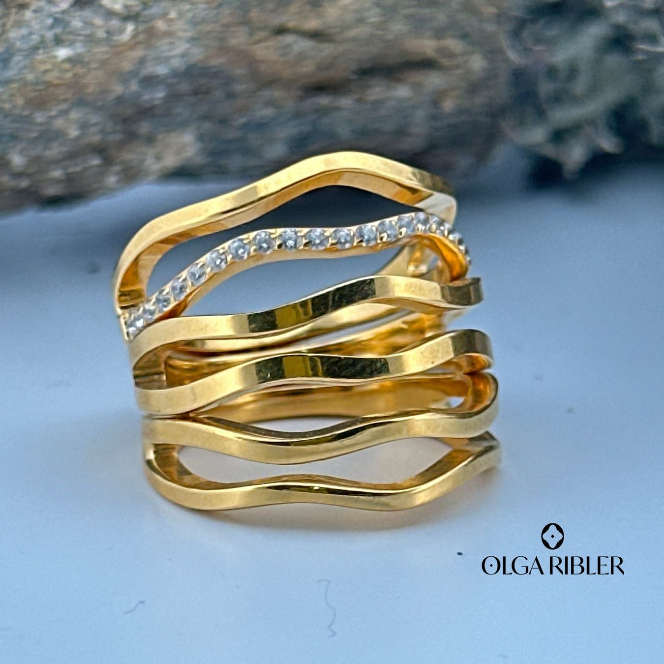 Olga Ribler Ringe: Edelstahl Ring mit Zirkonia,  Ringgrösse 51 – Neu (gemäss Beschreibung) aus Luzern von Schmuckoutlet 6