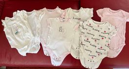 7 Stück Baby Bodys Gr 62 für  Sommer