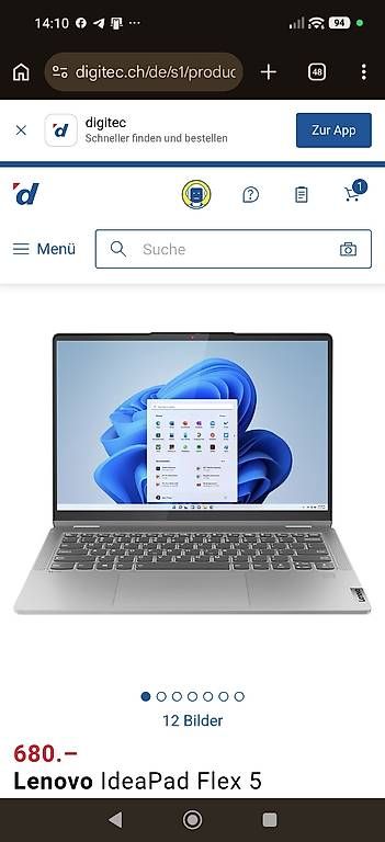 Lenovo Notebook: PC portable Lenovo convertible en tablette – Usato da Veyrier venduto da qwe_8fkp 4