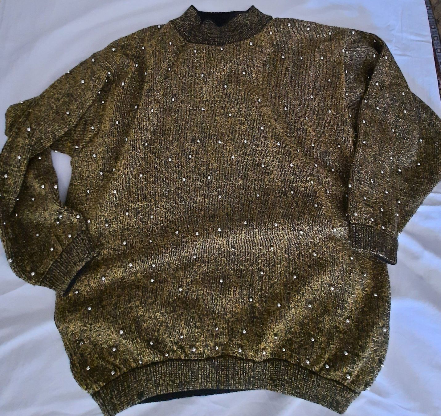Maglioni & Felpe: Pullover in Gold; mit Goldfäden/ -Perlen – Nuovo (secondo la descrizione) da Herrliberg venduto da AlexandraBopp 3