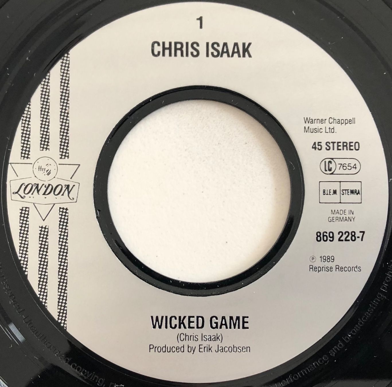 Dischi in vinile: CHRIS ISAAK - WICKED GAME – Usato da Poliez-Pittet venduto da Newtown-Records 2