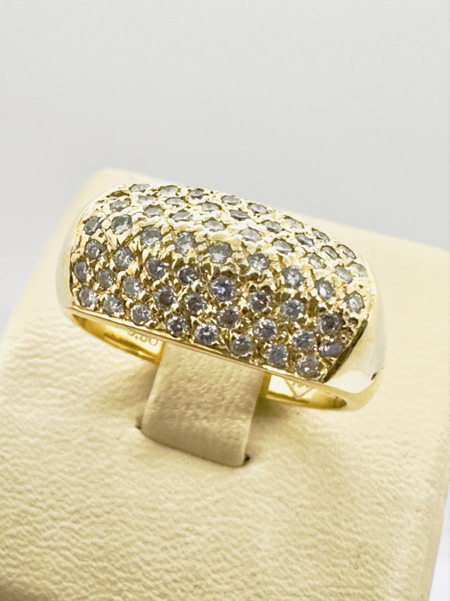 Anelli: 750/18 Karat Gold Ring mit 050 Ct Brillanten – Usato da Murg venduto da MTGold 5