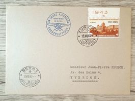 TR54 Enveloppe + Timbre Suisse 1943