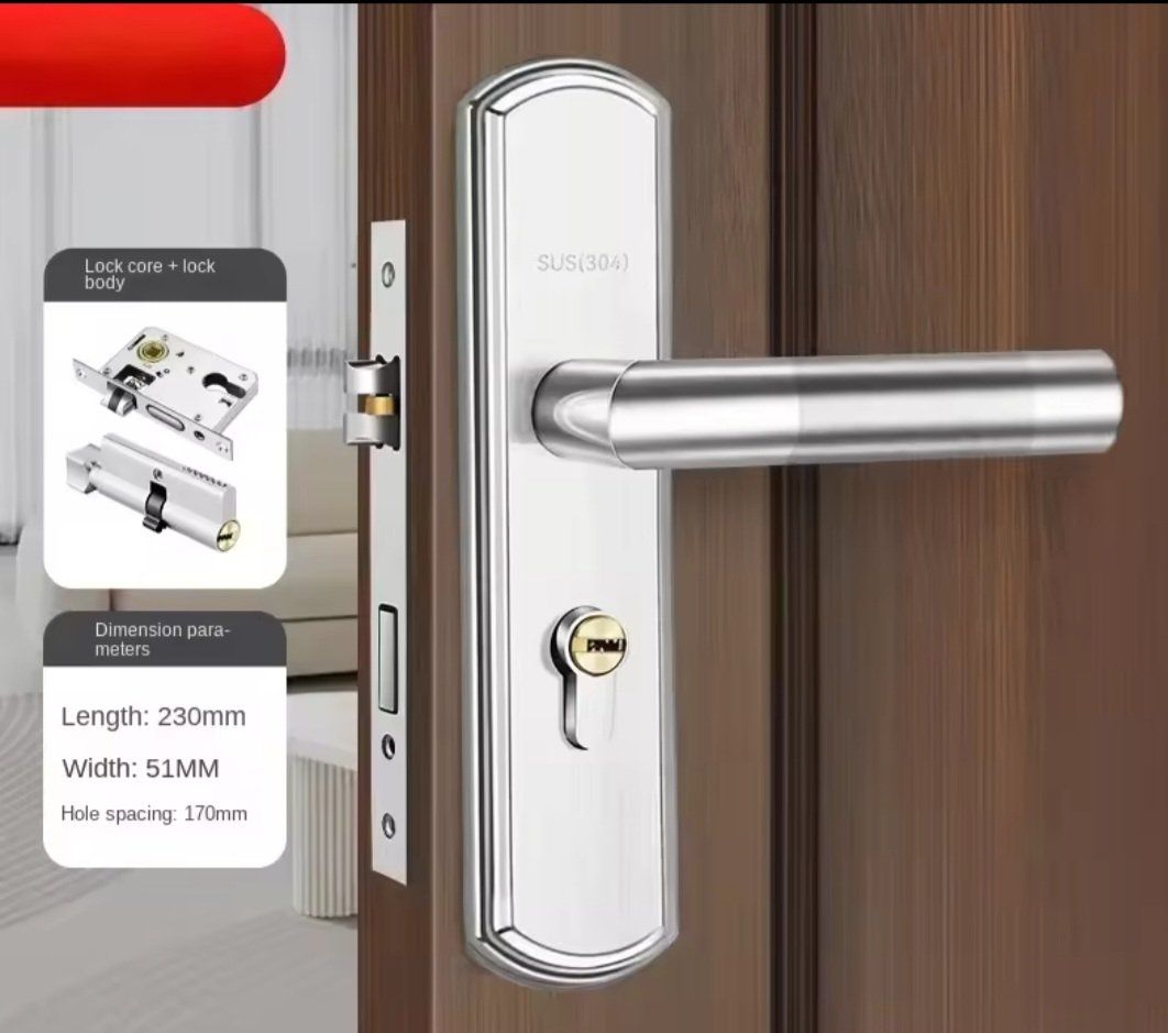 Eisenwaren: Serrure de sécurité  porte intérieure de maison,  avec clés – Neu und originalverpackt aus Saignelégier von Instant-Key-Pro