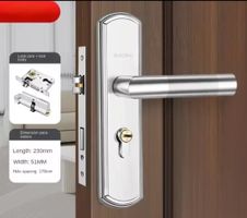 Serrure de sécurité  porte intérieure de maison,  avec clés