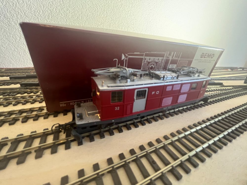 Bemo Modelleisenbahnen: Bemo 1261 222 Digital - FO HGe 4/4 32 – Gebraucht aus Rickenbach b. Wil von KadiAdi