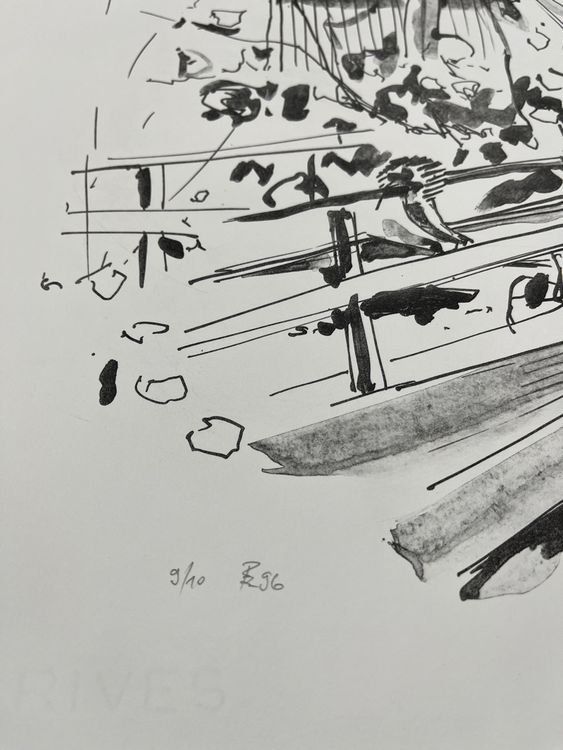 Grafica & Litografie: ROBERT BURKHARD LITHOGRAPHIE SIGNIERT NUMMERIERT – Usato da Gersau venduto da grafik-kunst 3
