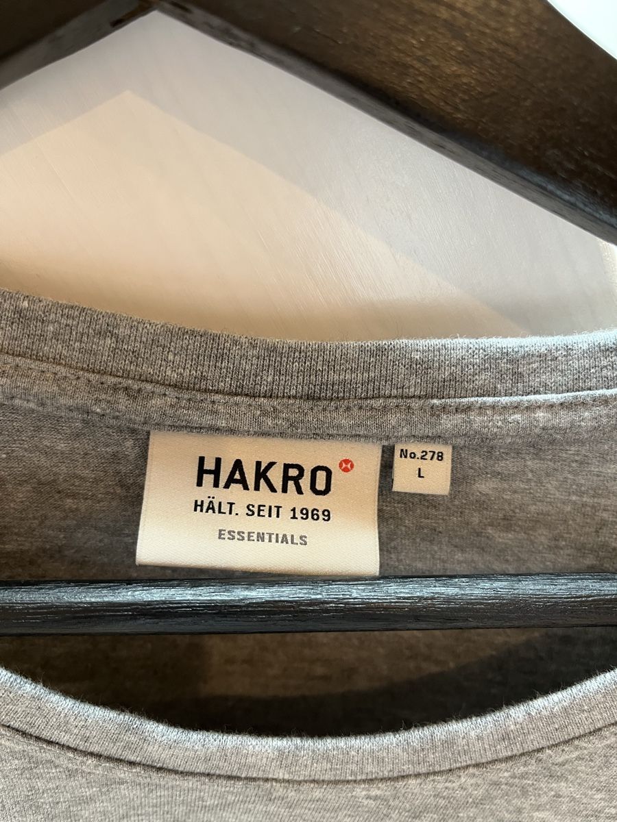 T-shirt: Hakro grey long-sleeved top, L, essential! – Nuovo e nell'imballaggio originale da Zürich venduto da Isabella123 1